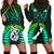 Aotearoa Fern Hoodie Dress New Zealand Hei Tiki Green Style LT13 Green - Polynesian Pride