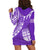 Fiji Rugby Sevens Hoodie Dress Fijian 7s Tapa Polynesian Purple LT13 - Polynesian Pride