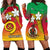 Vanuatu Novelty Hoodie Dress Frangipani Tropical Spa Flower LT13 Red - Polynesian Pride