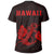 Hawaii Kakau Anchor T Shirt Red - Polynesian Pride