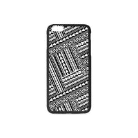 Polynesian 17 Rubber Phone Case One Size iPhone 6/6s Plus Black - White - Polynesian Pride