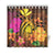 Hawaii Turtle Tribal Map Hibiscus Plumeria Shower Curtain - Polynesian Pride