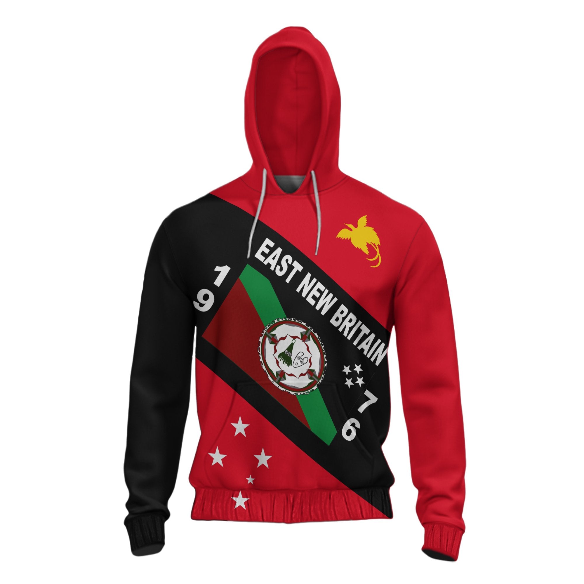 Papua New Guinea Hoodie East New Britain Province Unisex Red - Polynesian Pride