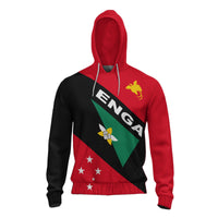 Papua New Guinea Hoodie Enga Province Unisex Red - Polynesian Pride