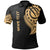 Kiribati Custom Polo Shirt Kiribati Tatau Gold Patterns Unisex Black - Polynesian Pride