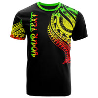 Federated States of Micronesia Custom T Shirt Federated States of Micronesia Tatau Reggae Patterns Unisex Black - Polynesian Pride