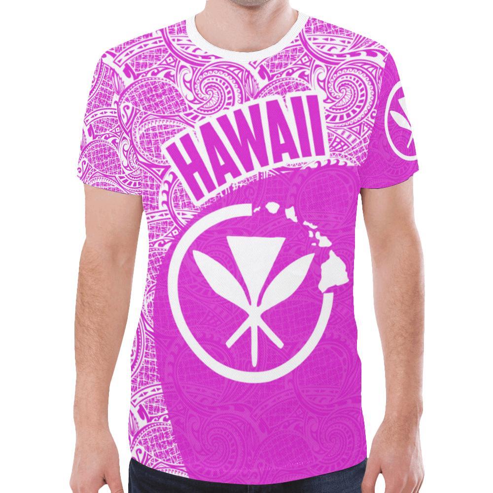 Hawaii T Shirt Hawaii Kanaka Maoli Map 08 Th90 Unisex Red - Polynesian Pride