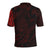 Maori Tattoo Style Black and Red Polo T Shirt - Polynesian Pride