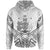 Solomon Islands Hoodie Solomon Islands Seal Tribal Patterns Unisex White - Polynesian Pride