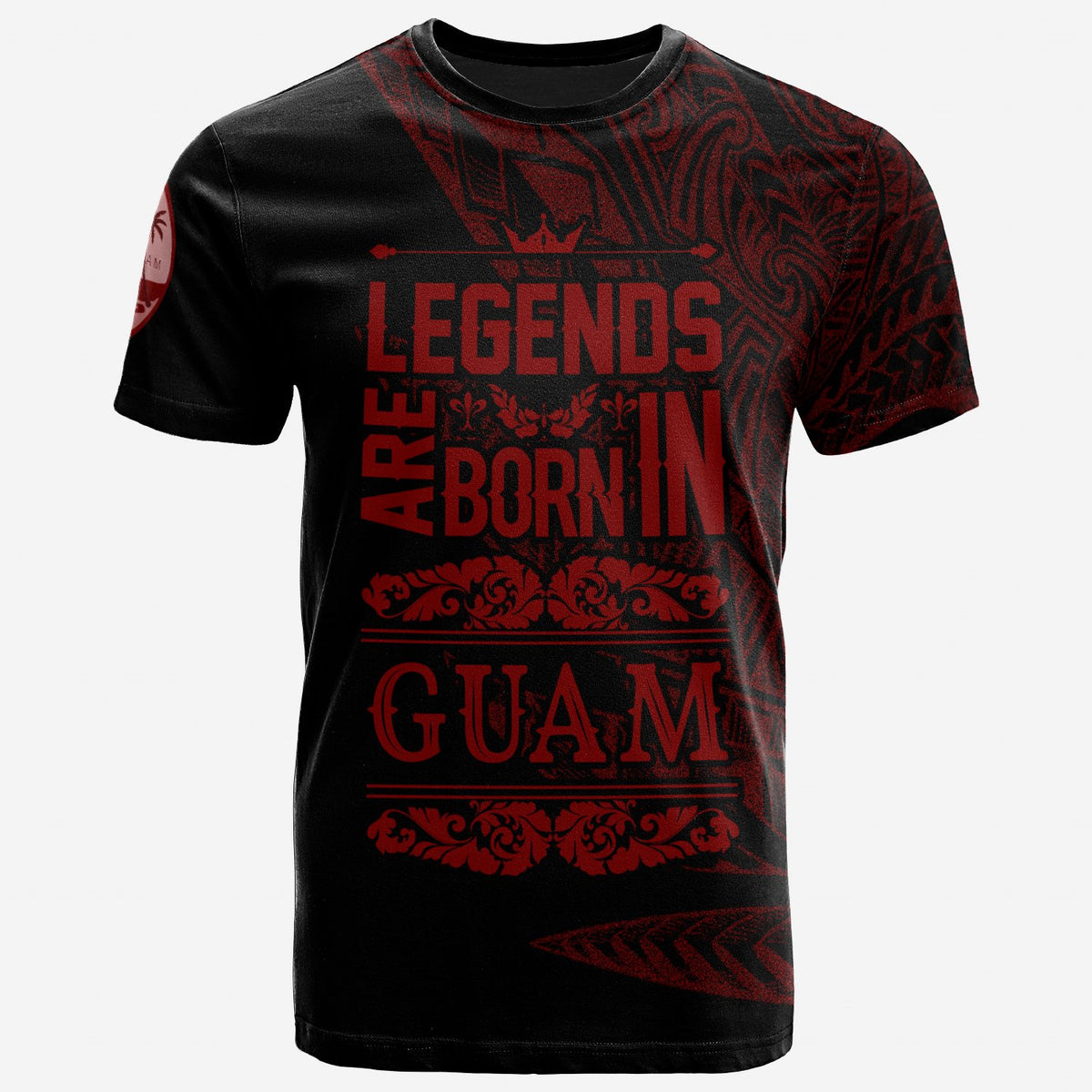 Guam T Shirt Legends Are Born In Red Color Unisex Red - Polynesian Pride