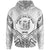 Niue Hoodie Niue Seal Tribal Patterns Unisex White - Polynesian Pride