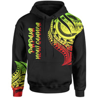 Papua New Guinea Hoodie Papua New Guinea Tatau Reggae Patterns Unisex Black - Polynesian Pride