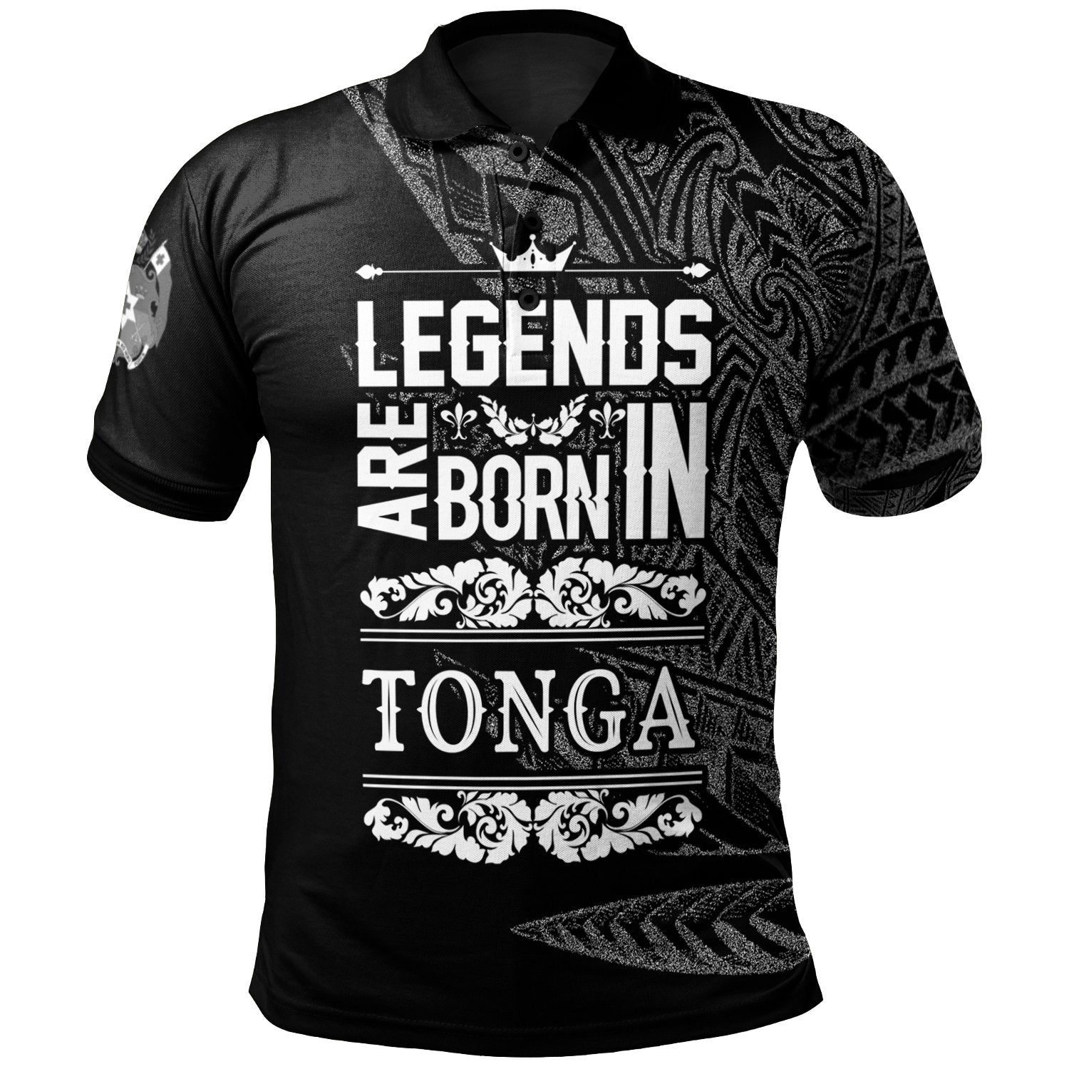 Tonga Polo Shirt Legends Are Born In White Color Unisex White - Polynesian Pride