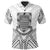 Tuvalu Polo Shirt Tuvalu Seal Tribal Patterns Unisex White - Polynesian Pride