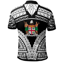 Fiji Polo Shirt A Piece Of My Heart White Color - Polynesian Pride