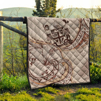 Fiji Premium Quilt - Hibiscus Flowers Vintage Style - Polynesian Pride