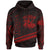 Tonga Hoodie In My Heart Style Red Polynesian Patterns Unisex Black - Polynesian Pride