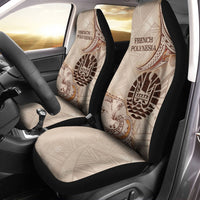 French Polynesia Car Seat Cover - Hibiscus Flowers Vintage Style - Polynesian Pride