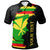 Hawaii Custom Polo Shirt Wrap Flag and Polynesian Paterns Unisex Black - Polynesian Pride