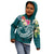 YAP Polynesian Hoodie Summer Plumeria (Turquoise) - Polynesian Pride