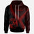 Tonga Hoodie Tonga Coat of Arms With Polynesian Tattoo Red Unisex Red - Polynesian Pride