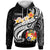 Tonga Hoodie Tonga Seal Polynesian Patterns Plumeria (Black) Unisex Black - Polynesian Pride