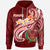 Pohnpei Hoodie Pohnpei Seal Polynesian Patterns Plumeria Unisex Red - Polynesian Pride