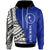 Chuuk Custom Hoodie Coat of Arm and Polynesian Patterns Unisex Blue - Polynesian Pride