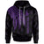 New Caledonia Hoodie Polynesian Wings Purple Unisex Purple - Polynesian Pride