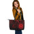 Federated States of Micronesia Leather Tote - Red Color Cross Style - Polynesian Pride