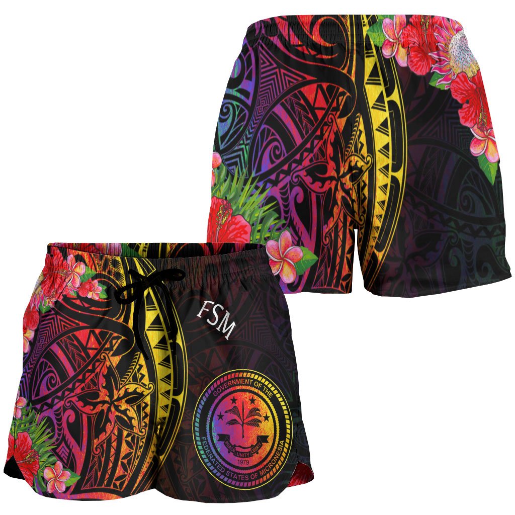 Federated States of Micronesia Women's Shorts - Tropical Hippie Style - Polynesian Pride