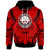 Federated States of Micronesia Hoodie Classic Vignette Style Unisex Red - Polynesian Pride