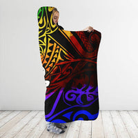 Federated States of Micronesia Hooded Blanket - Rainbow Polynesian Pattern - Polynesian Pride