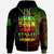 Tuvalu Zip Hoodie Legends Are Born In Reggae Color Unisex Black - Polynesian Pride