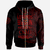 Northern Mariana Islands Zip Hoodie Legends Are Born In Red Color Unisex Black - Polynesian Pride