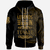 Tuvalu Zip Hoodie Legends Are Born In Gold Color Unisex Gold - Polynesian Pride