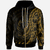 Northern Mariana Islands Zip Hoodie Polynesian Pattern Style Gold Color Unisex Gold - Polynesian Pride