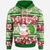 Mele Kalikimaka Hoodie Santa Claus and Gift Bags Unisex Green Red - Polynesian Pride
