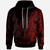 Chuuk Hoodie Polynesian Pattern Style Red Color Unisex Red - Polynesian Pride