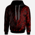 Yap Hoodie Polynesian Pattern Style Red Color Unisex Red - Polynesian Pride