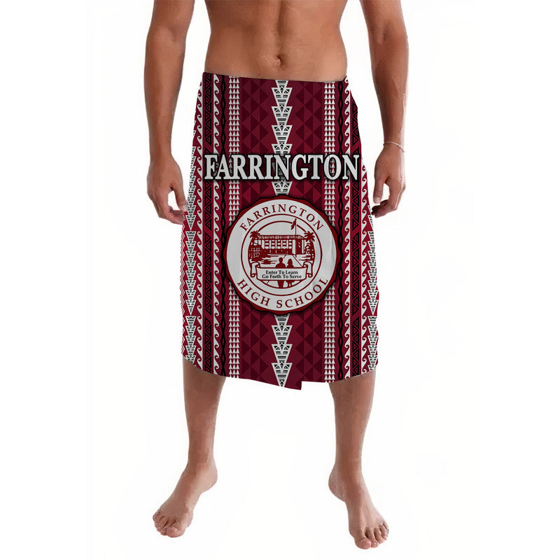 Hawaii Farrington High School Lavalava Simple Style LT8 Maroon - Polynesian Pride