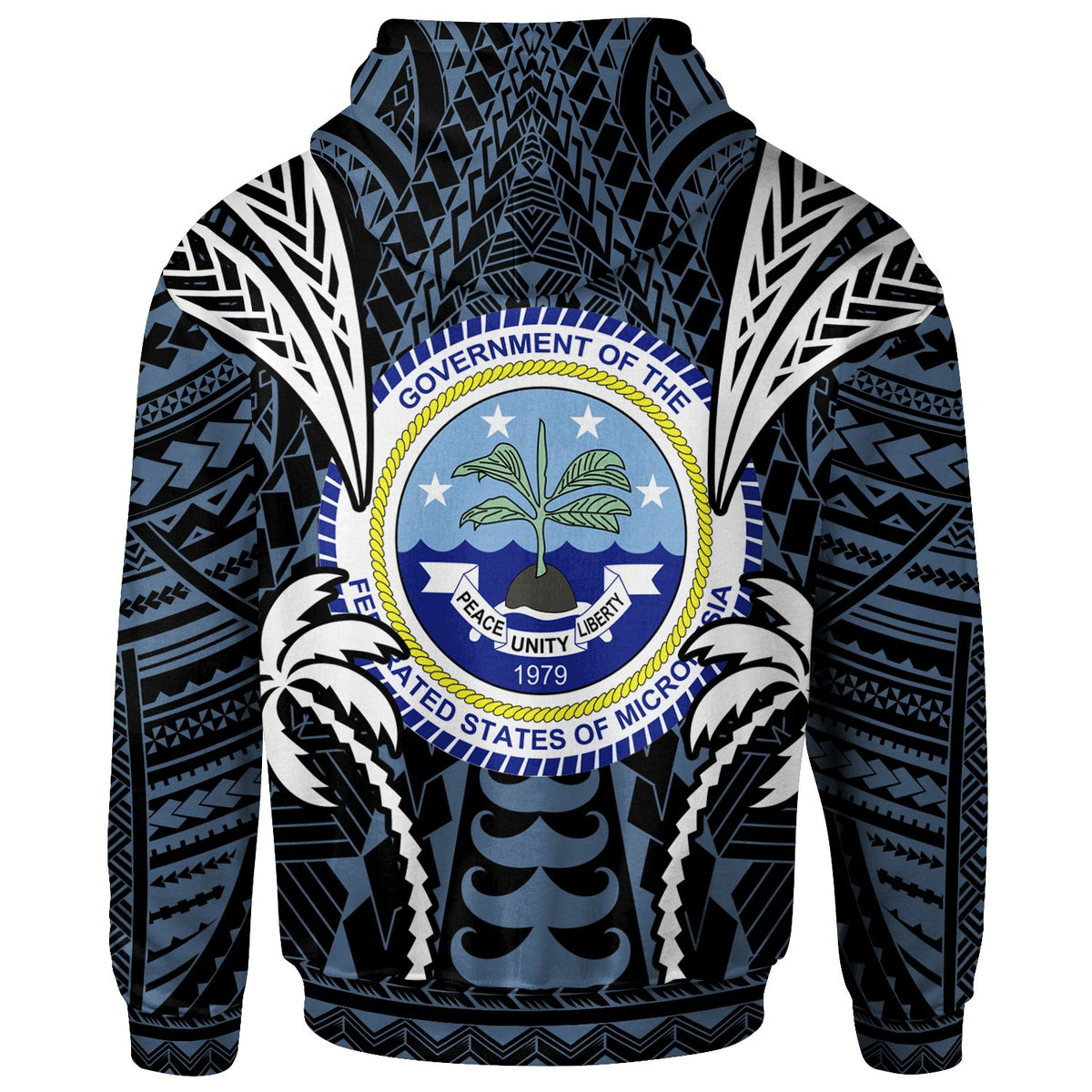 Federated States of Micronesia Hoodie Blood Runs Through My Veins Style Flag - Polynesian Pride