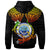 Federated States of Micronesia Custom Zip up Hoodie Lizard Good Chest - Polynesian Pride