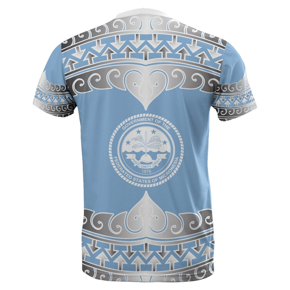 Federated States of Micronesia All Over T Shirt F S M Wave Style - Polynesian Pride