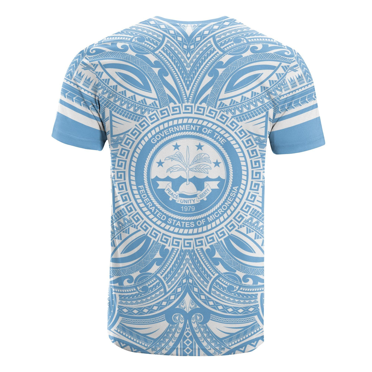 Federated States of Micronesia T Shirt FSM Coat of Arms Polynesian Flag Color - Polynesian Pride