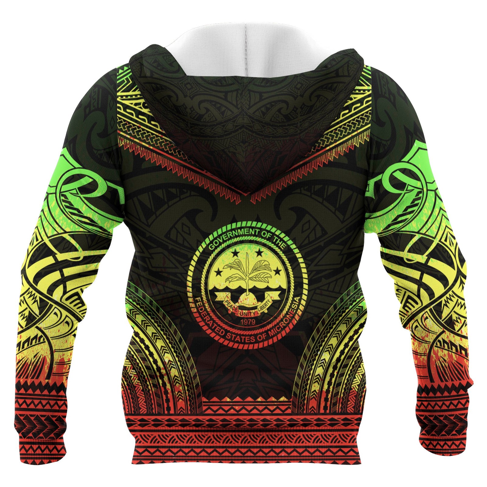 Federated States of Micronesia Polynesian Chief Custom Hoodie Reggae Version Unisex Reggae - Polynesian Pride