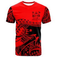 Fiji Custom T Shirt Youthful Dynamic Style Unisex Red - Polynesian Pride