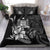 Fiji Bedding Set - Fish With Plumeria Flowers Style Black - Polynesian Pride