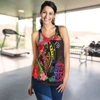 Fiji Women's Racerback Tank - Tropical Hippie Style - Polynesian Pride