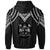 Fiji Custom Zip up Hoodie Polynesian Armor Style Black - Polynesian Pride